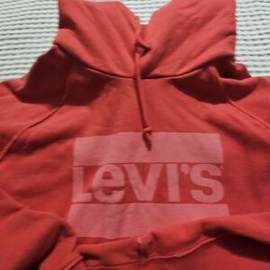 Vintage Levi's Vibrant Red Hoodie - Thick Material